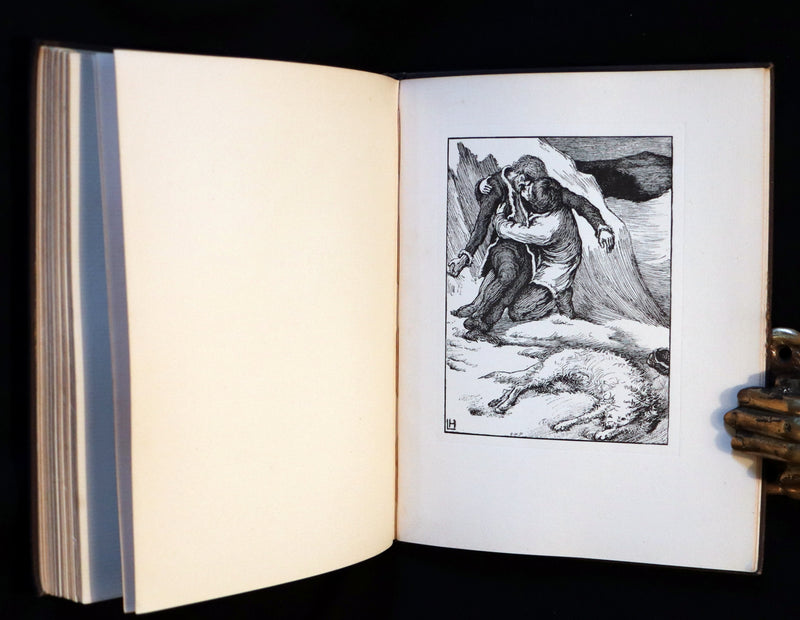 1896 Rare First Edition Book on Werewolves - THE WERE-WOLF by Clemence Housman. Illustrated.