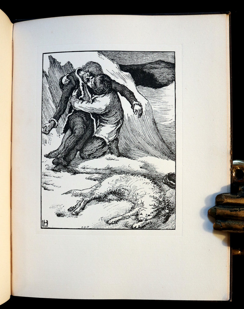 1896 Rare First Edition Book on Werewolves - THE WERE-WOLF by Clemence Housman. Illustrated.