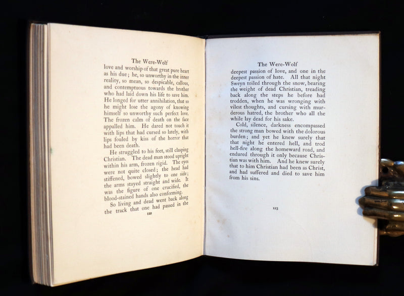 1896 Rare First Edition Book on Werewolves - THE WERE-WOLF by Clemence Housman. Illustrated.