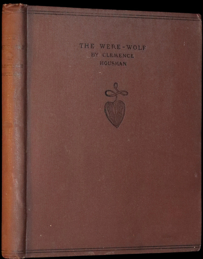 1896 Rare First Edition Book on Werewolves - THE WERE-WOLF by Clemence Housman. Illustrated.