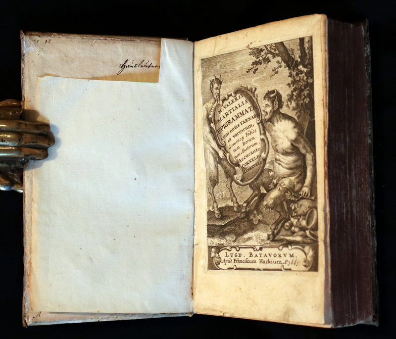 1661 Rare Latin vellum Book - MARTIAL's Epigrams - M. Valerii Martialis Epigrammata.