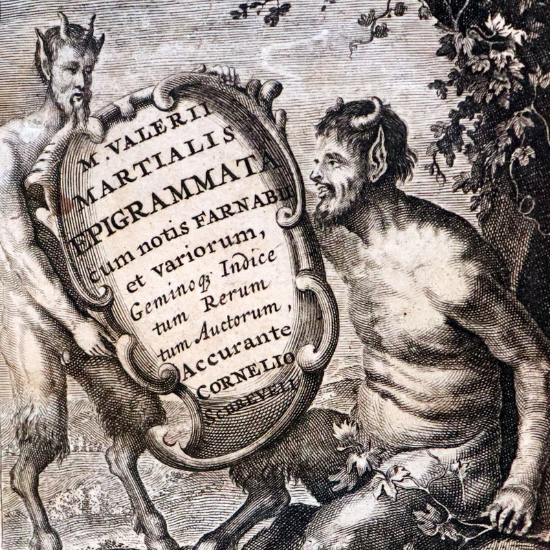 1661 Rare Latin vellum Book - MARTIAL's Epigrams - M. Valerii Martialis Epigrammata.