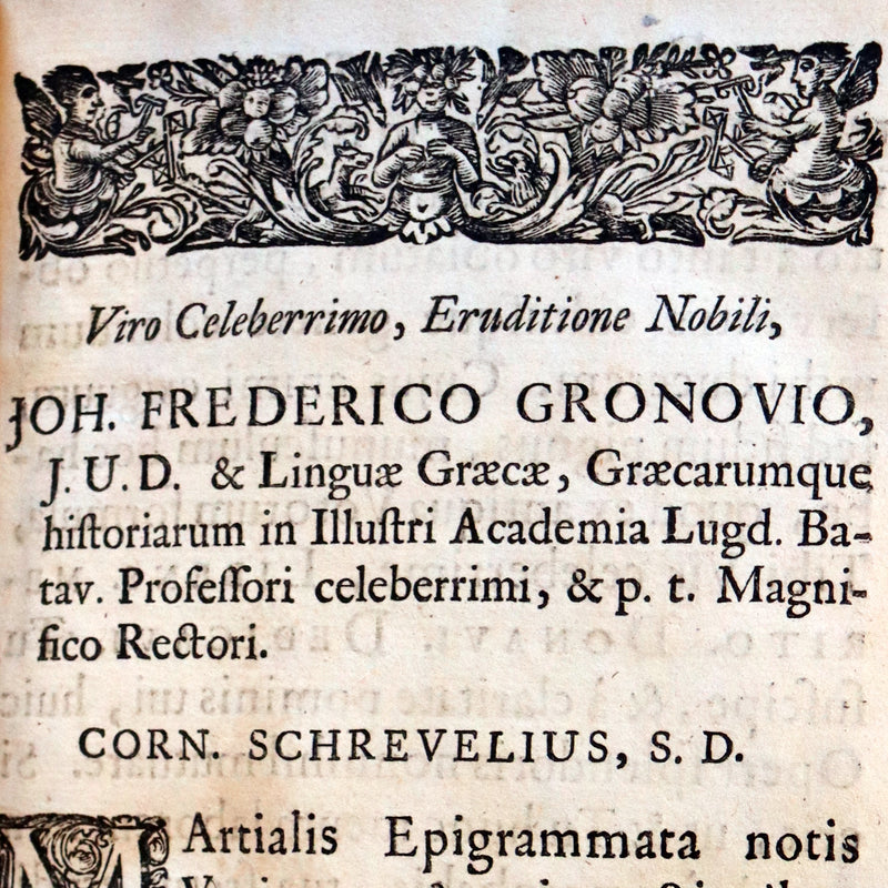 1661 Rare Latin vellum Book - MARTIAL's Epigrams - M. Valerii Martialis Epigrammata.