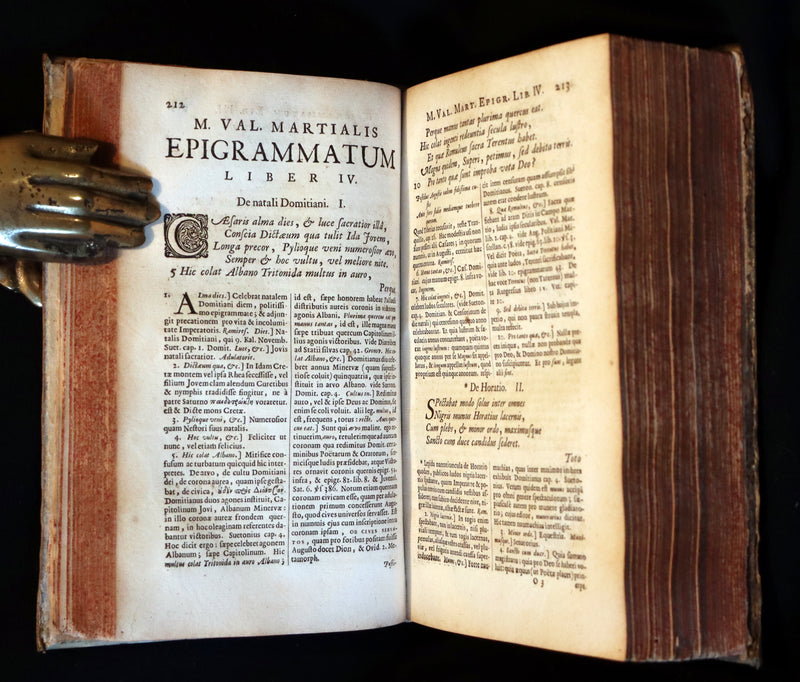 1661 Rare Latin vellum Book - MARTIAL's Epigrams - M. Valerii Martialis Epigrammata.