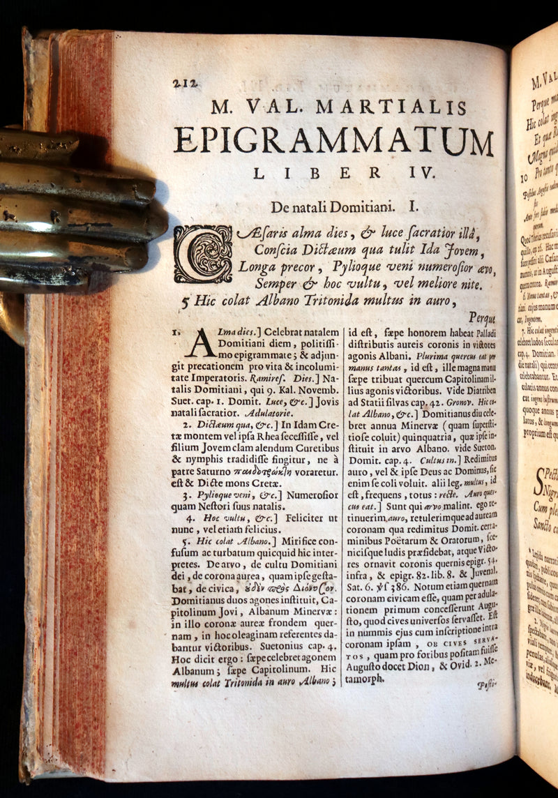 1661 Rare Latin vellum Book - MARTIAL's Epigrams - M. Valerii Martialis Epigrammata.
