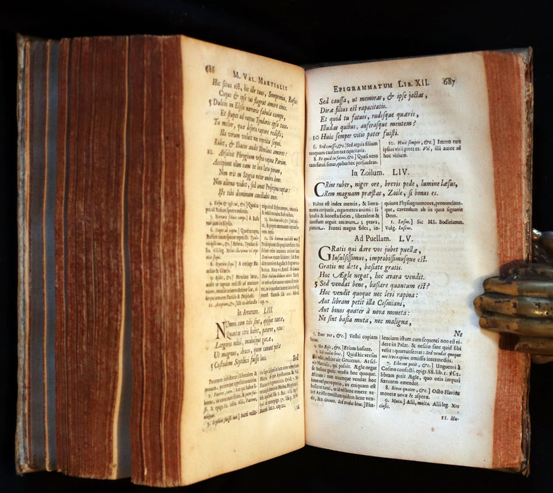1661 Rare Latin vellum Book - MARTIAL's Epigrams - M. Valerii Martialis Epigrammata.
