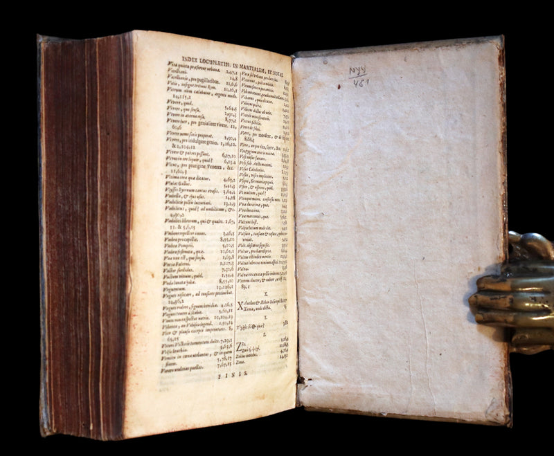 1661 Rare Latin vellum Book - MARTIAL's Epigrams - M. Valerii Martialis Epigrammata.