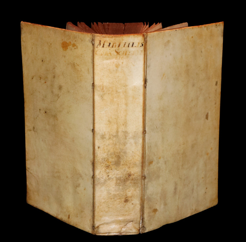 1661 Rare Latin vellum Book - MARTIAL's Epigrams - M. Valerii Martialis Epigrammata.