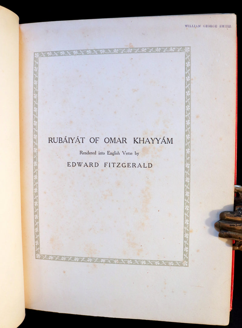 1909 Rare First Edition - RUBAIYAT of Omar Khayyam Illustrated By Edmund DULAC.