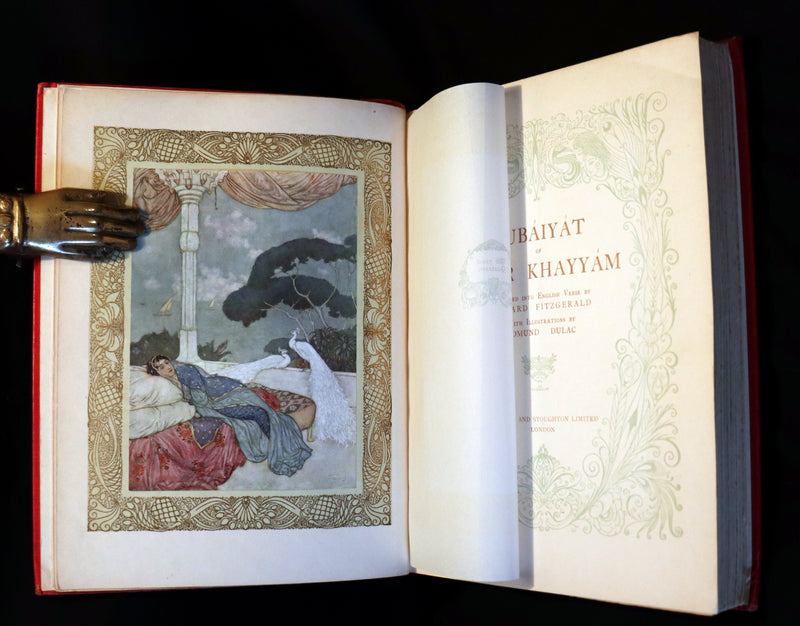 1909 Rare First Edition - RUBAIYAT of Omar Khayyam Illustrated By Edmund DULAC.