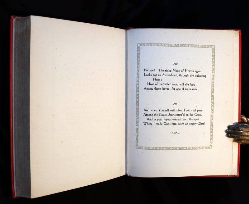 1909 Rare First Edition - RUBAIYAT of Omar Khayyam Illustrated By Edmund DULAC.