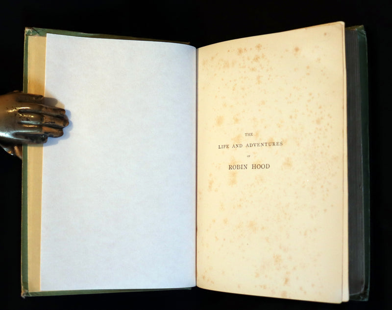 1895 Scarce Book - THE LIFE AND ADVENTURES OF ROBIN HOOD by J.B. Marsh illustrated by Browne.