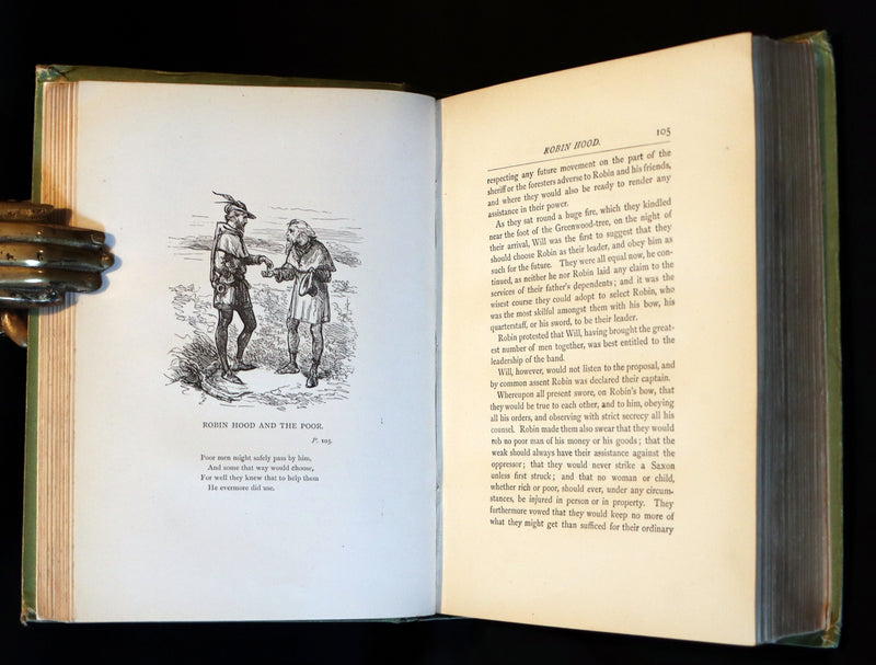 1895 Scarce Book - THE LIFE AND ADVENTURES OF ROBIN HOOD by J.B. Marsh illustrated by Browne.