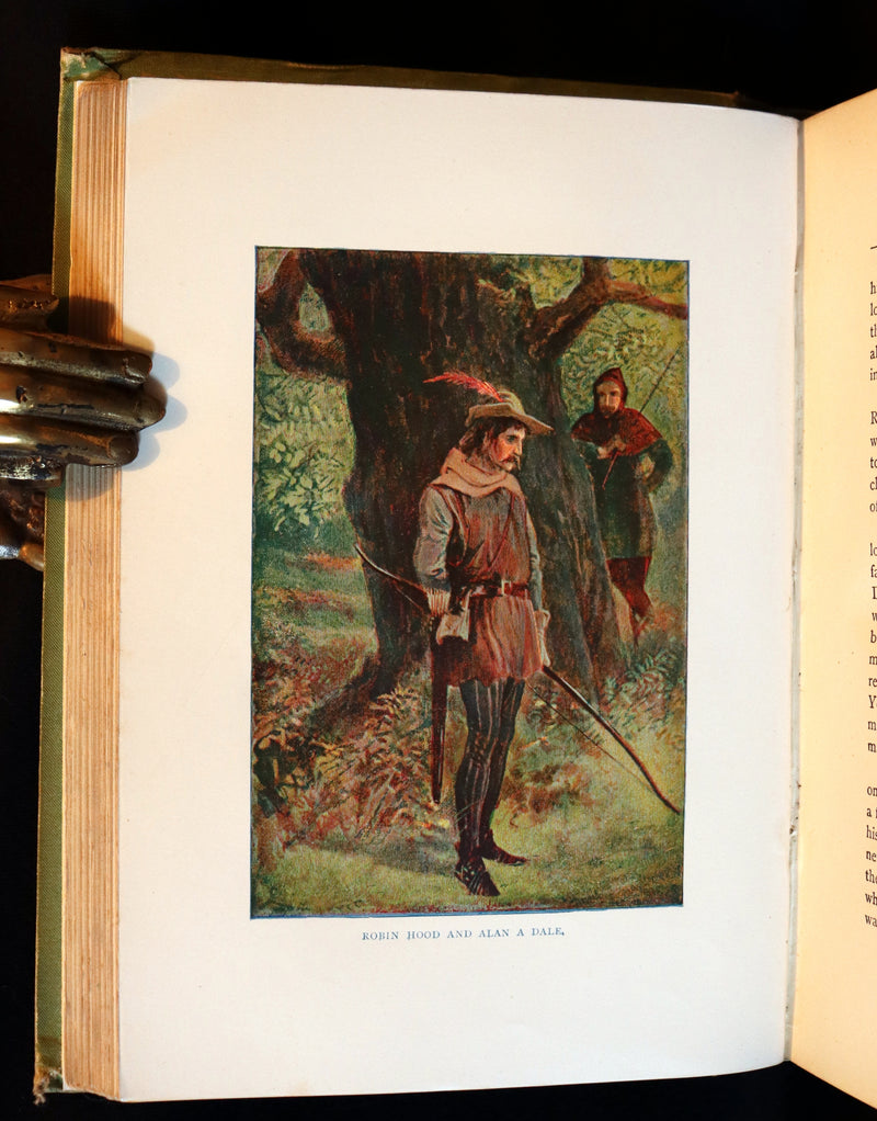 1895 Scarce Book - THE LIFE AND ADVENTURES OF ROBIN HOOD by J.B. Marsh illustrated by Browne.