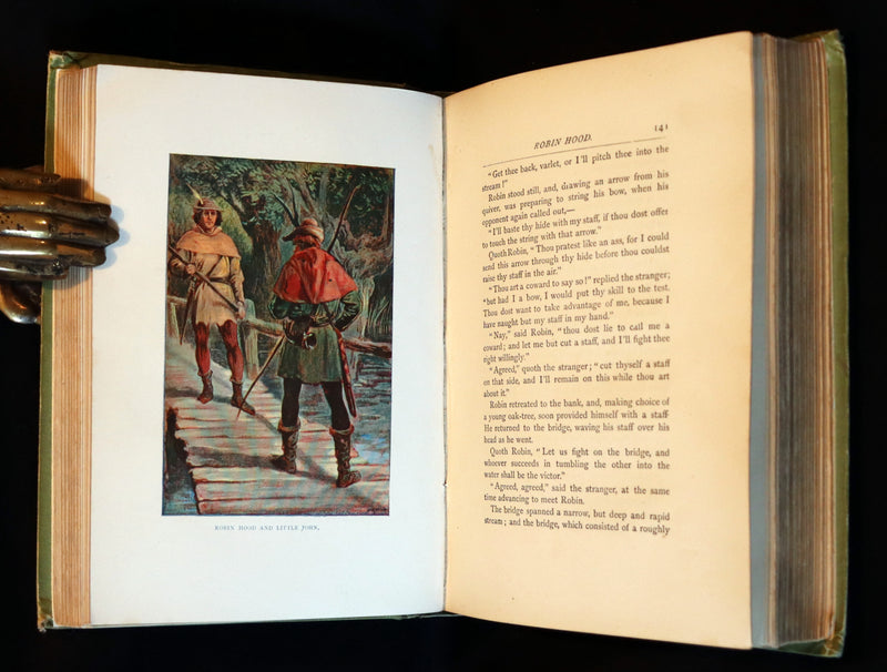 1895 Scarce Book - THE LIFE AND ADVENTURES OF ROBIN HOOD by J.B. Marsh illustrated by Browne.