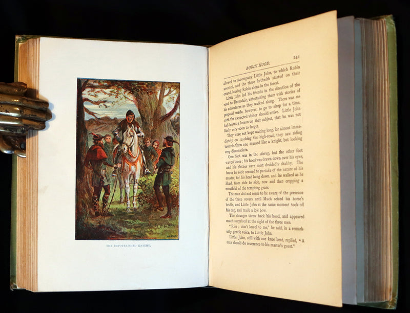 1895 Scarce Book - THE LIFE AND ADVENTURES OF ROBIN HOOD by J.B. Marsh illustrated by Browne.
