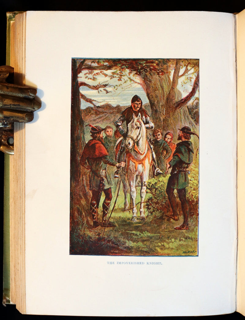 1895 Scarce Book - THE LIFE AND ADVENTURES OF ROBIN HOOD by J.B. Marsh illustrated by Browne.