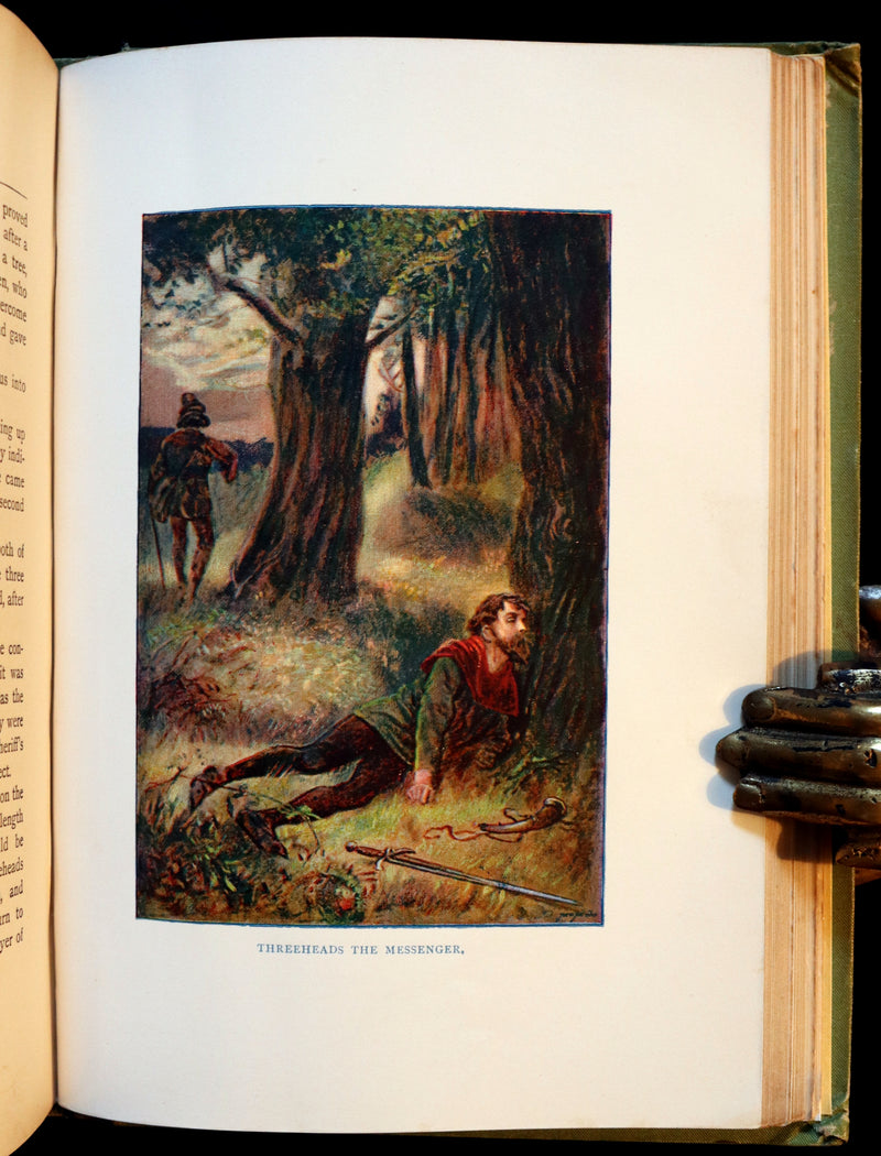 1895 Scarce Book - THE LIFE AND ADVENTURES OF ROBIN HOOD by J.B. Marsh illustrated by Browne.