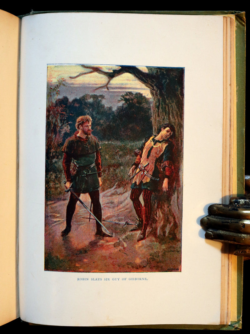 1895 Scarce Book - THE LIFE AND ADVENTURES OF ROBIN HOOD by J.B. Marsh illustrated by Browne.