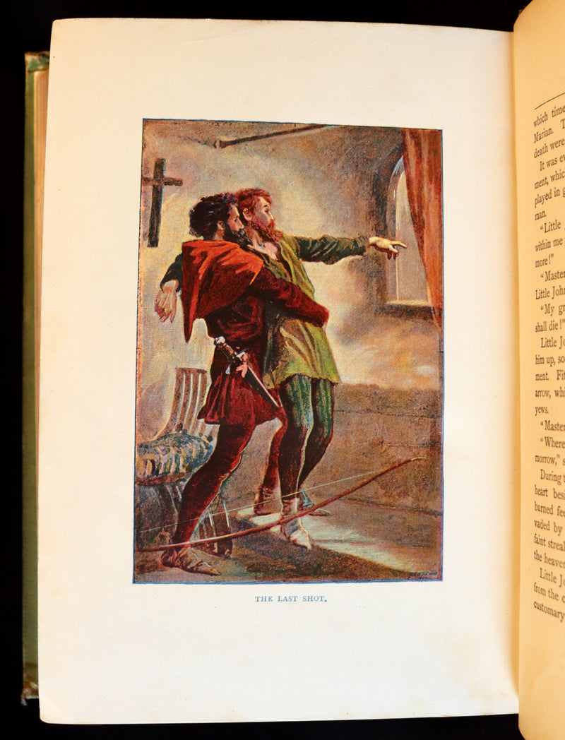 1895 Scarce Book - THE LIFE AND ADVENTURES OF ROBIN HOOD by J.B. Marsh illustrated by Browne.