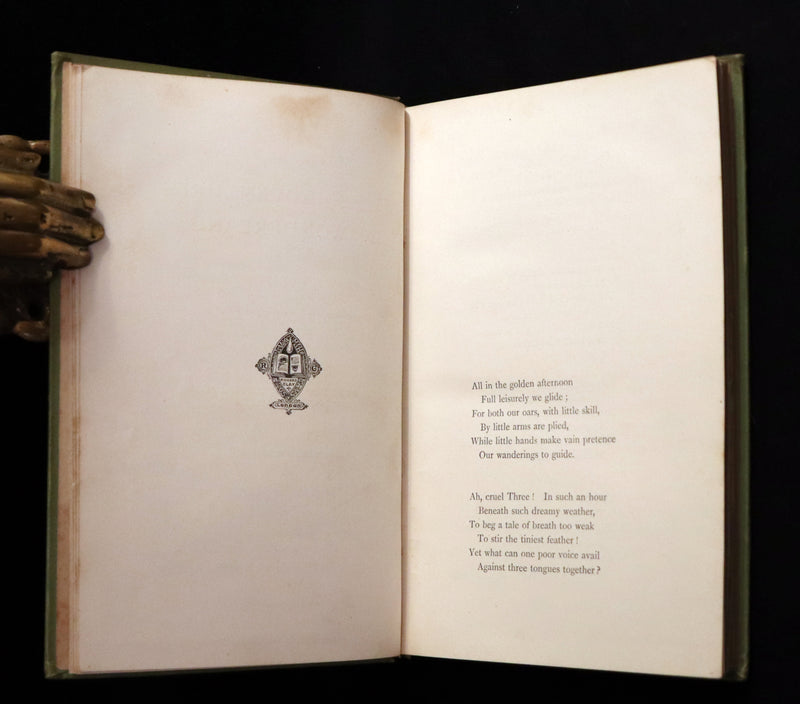 1898 Rare Victorian Book - Alice's Adventures in Wonderland by Lewis Carroll illustrated by John Tenniel.