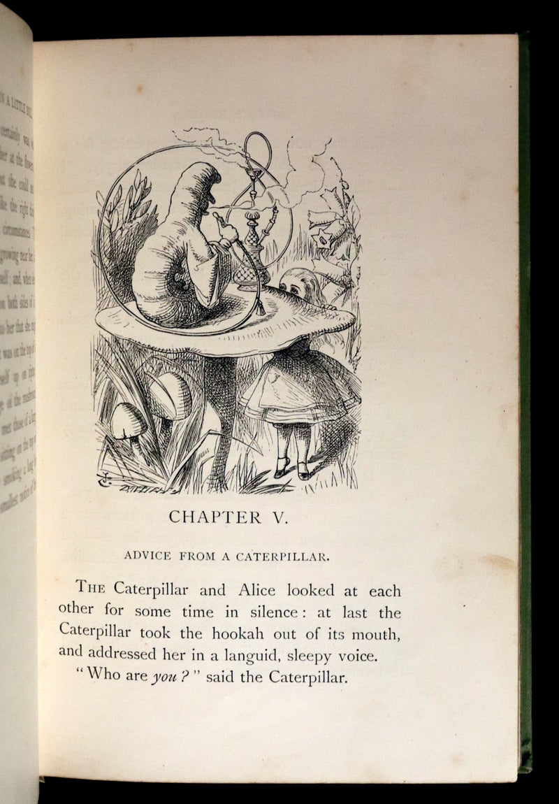 1898 Rare Victorian Book - Alice's Adventures in Wonderland by Lewis Carroll illustrated by John Tenniel.