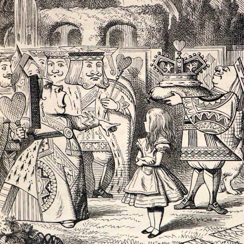 1898 Rare Victorian Book - Alice's Adventures in Wonderland by Lewis Carroll illustrated by John Tenniel.