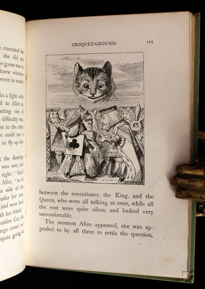 1898 Rare Victorian Book - Alice's Adventures in Wonderland by Lewis Carroll illustrated by John Tenniel.