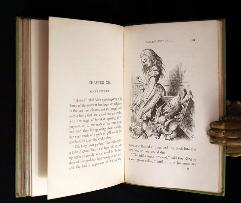 1898 Rare Victorian Book - Alice's Adventures in Wonderland by Lewis Carroll illustrated by John Tenniel.