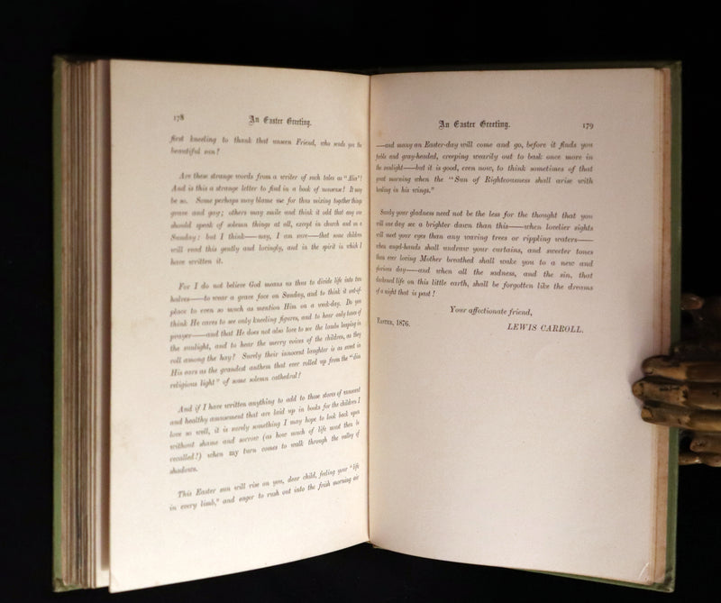 1898 Rare Victorian Book - Alice's Adventures in Wonderland by Lewis Carroll illustrated by John Tenniel.