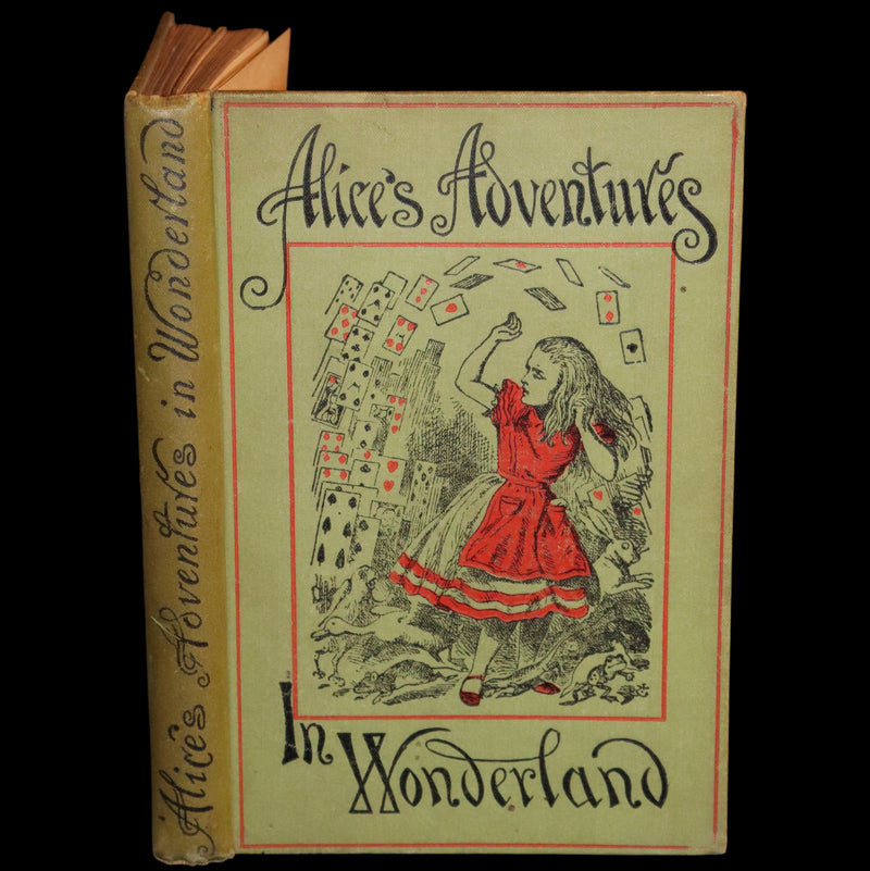 1898 Rare Victorian Book - Alice's Adventures in Wonderland by Lewis Carroll illustrated by John Tenniel.
