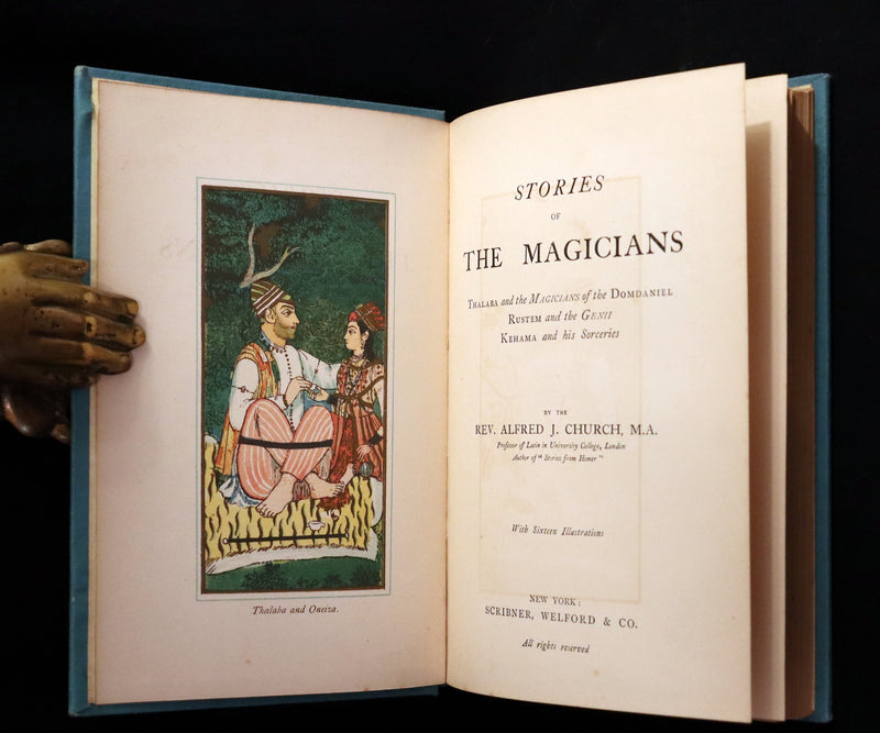 1887 Scarce Book - Stories of The Magicians by Alfred Church. Illustrated.