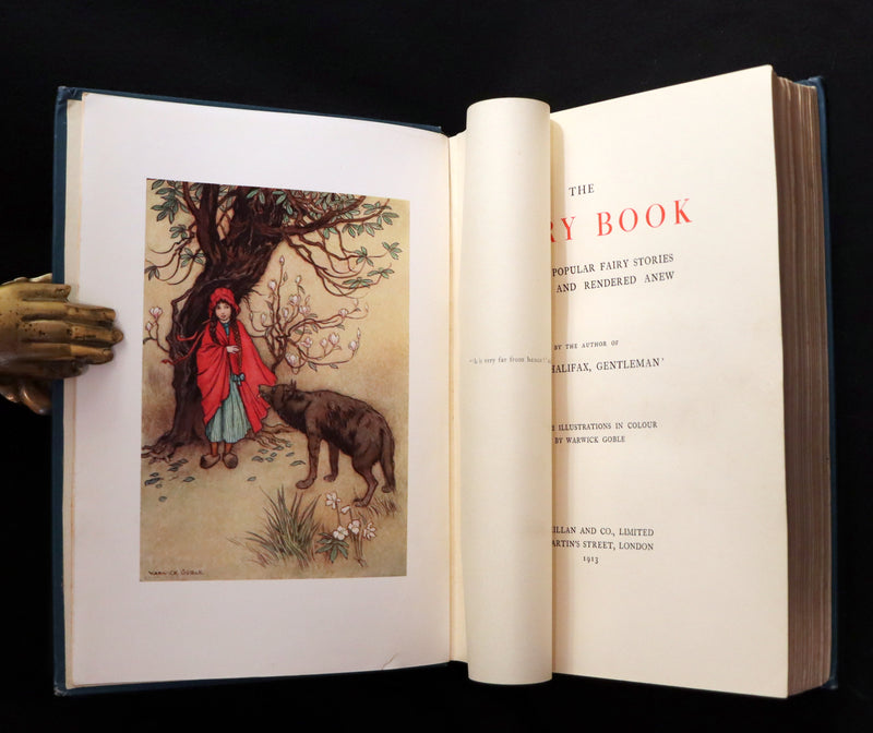 1913 Rare First Edition - THE FAIRY BOOK Illustrated in color by Warwick Goble.