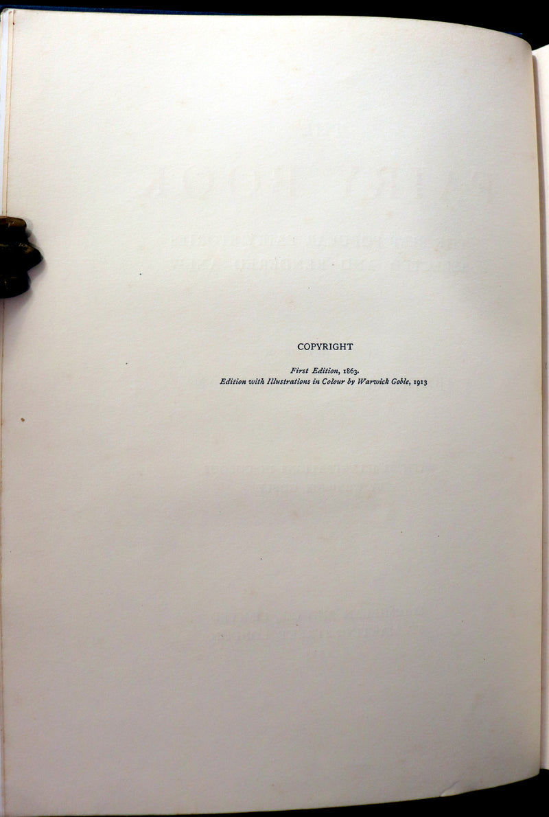 1913 Rare First Edition - THE FAIRY BOOK Illustrated in color by Warwick Goble.