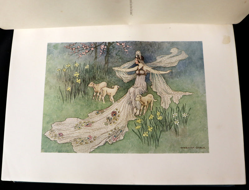1913 Rare First Edition - THE FAIRY BOOK Illustrated in color by Warwick Goble.