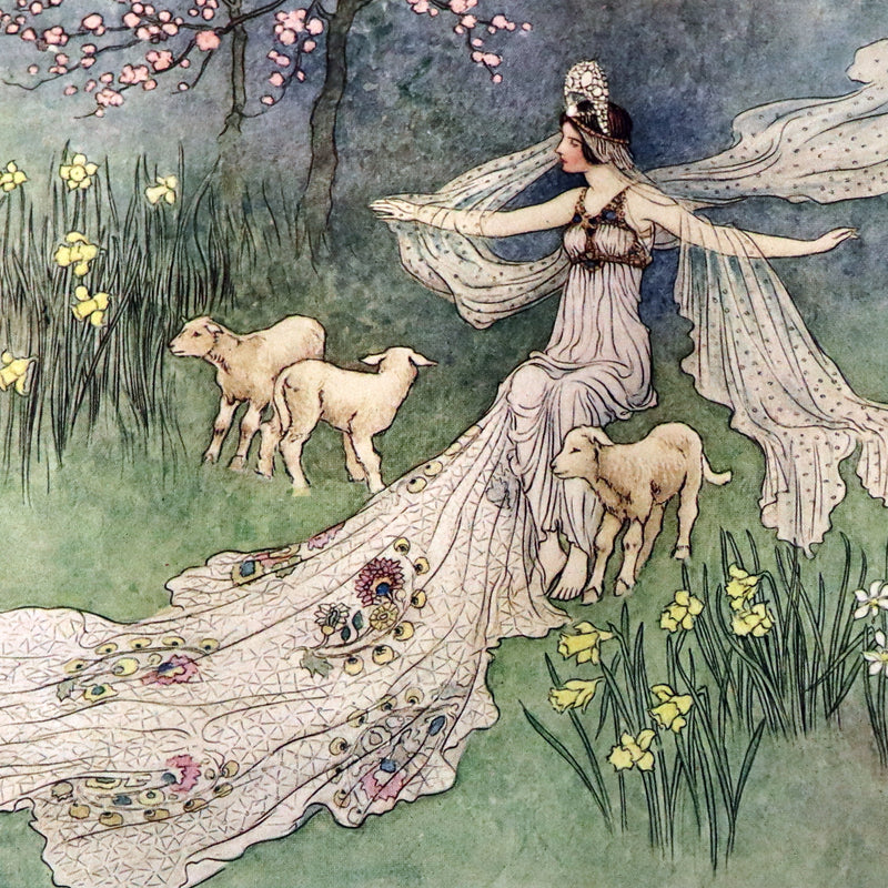 1913 Rare First Edition - THE FAIRY BOOK Illustrated in color by Warwick Goble.
