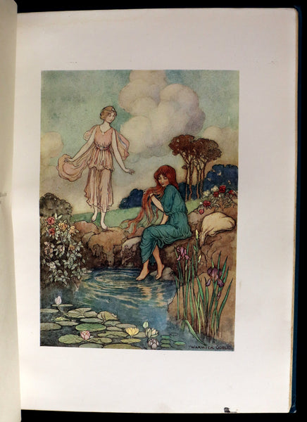 1913 Rare First Edition - THE FAIRY BOOK Illustrated in color by Warwick Goble.