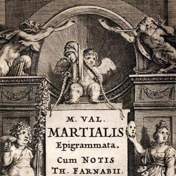 1644 Rare Latin vellum Book - MARTIAL's Epigrams - M. Val Martialis Epigrammata.