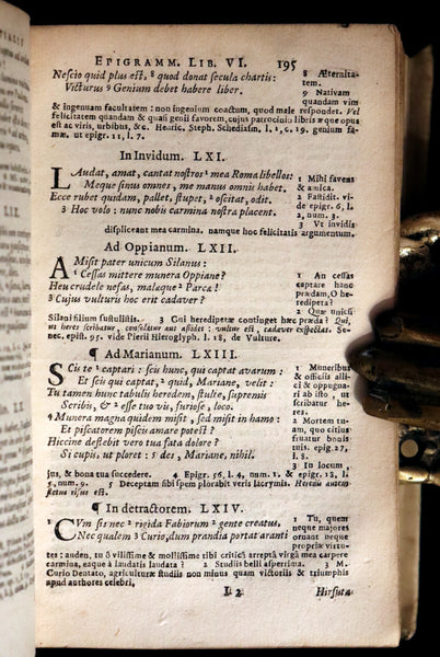 1644 Rare Latin vellum Book - MARTIAL's Epigrams - M. Val Martialis Epigrammata.
