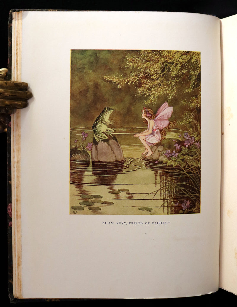 1922 Rare First Edition ~ The Little Green Road to Fairyland by Ida Rentoul Outhwaite - color illustrated.