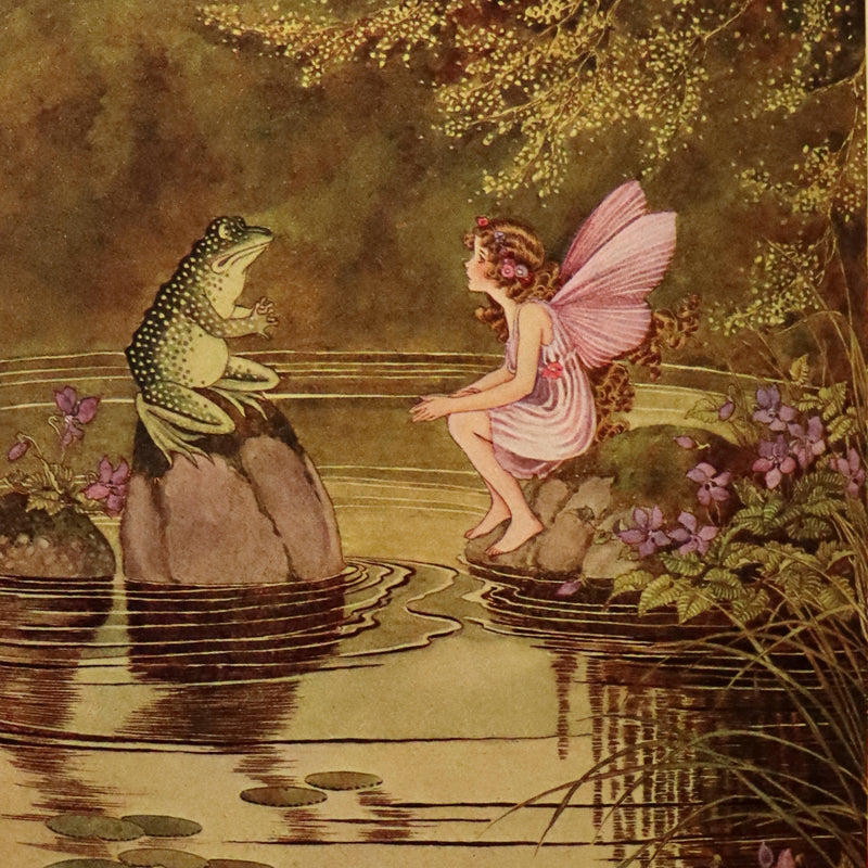 1922 Rare First Edition ~ The Little Green Road to Fairyland by Ida Rentoul Outhwaite - color illustrated.