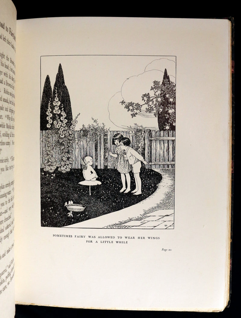 1922 Rare First Edition ~ The Little Green Road to Fairyland by Ida Rentoul Outhwaite - color illustrated.
