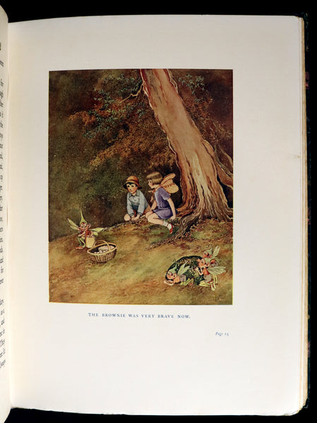 1922 Rare First Edition ~ The Little Green Road to Fairyland by Ida Rentoul Outhwaite - color illustrated.
