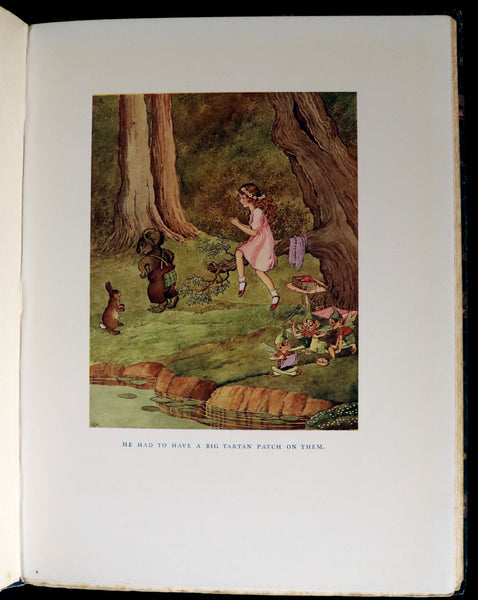 1922 Rare First Edition ~ The Little Green Road to Fairyland by Ida Rentoul Outhwaite - color illustrated.