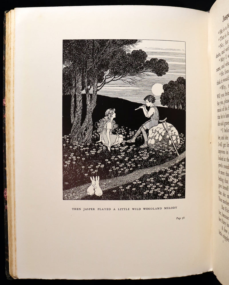 1922 Rare First Edition ~ The Little Green Road to Fairyland by Ida Rentoul Outhwaite - color illustrated.