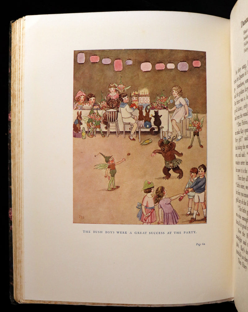 1922 Rare First Edition ~ The Little Green Road to Fairyland by Ida Rentoul Outhwaite - color illustrated.
