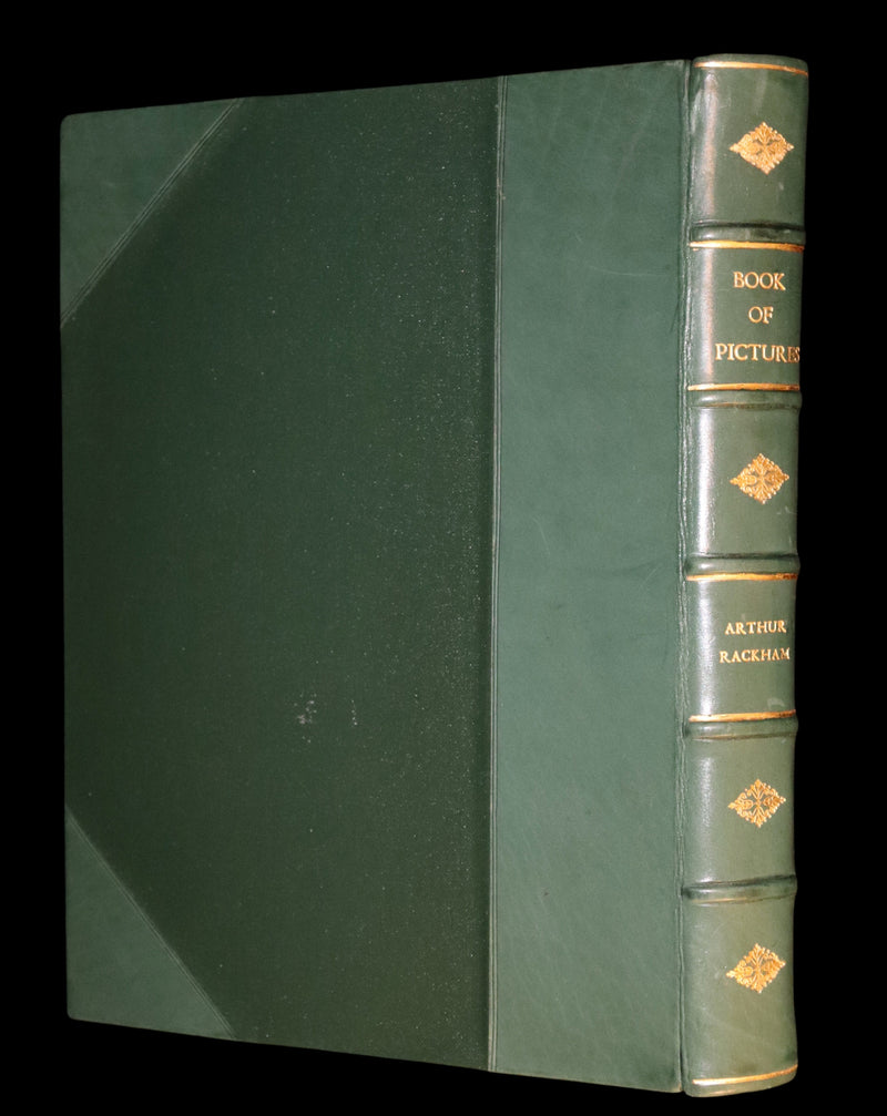1913 Rare First Edition - Arthur RACKHAM's Book of Pictures - Magic, Elves, Goblins, Dragons, Frog Prince, Santa Claus, Sea Serpent, etc.