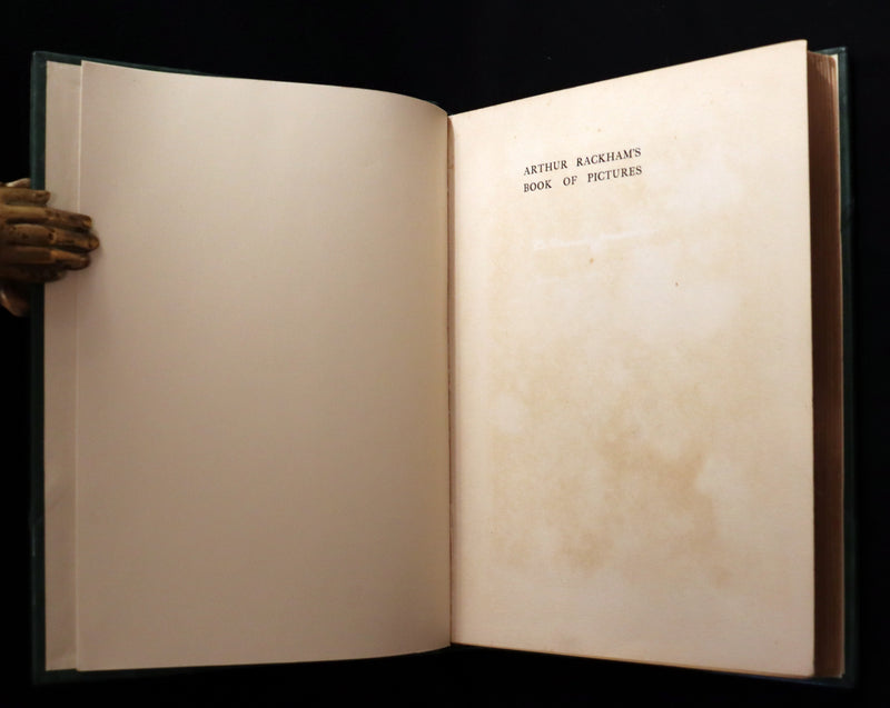 1913 Rare First Edition - Arthur RACKHAM's Book of Pictures - Magic, Elves, Goblins, Dragons, Frog Prince, Santa Claus, Sea Serpent, etc.