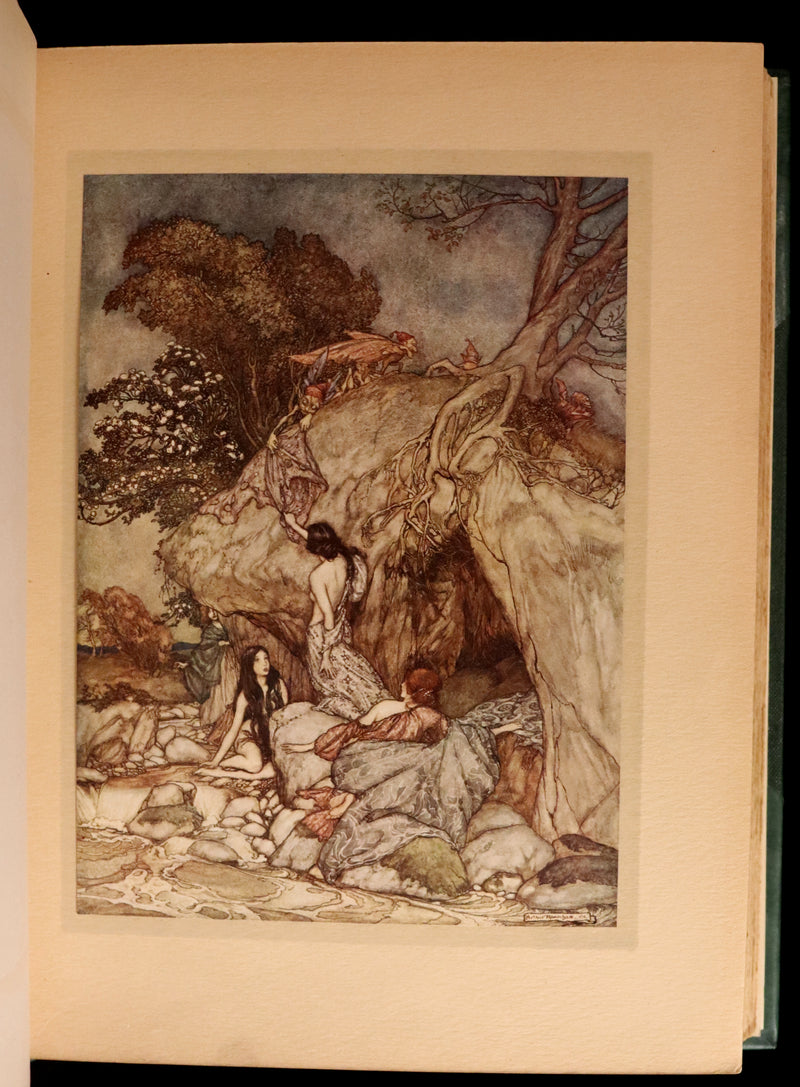 1913 Rare First Edition - Arthur RACKHAM's Book of Pictures - Magic, Elves, Goblins, Dragons, Frog Prince, Santa Claus, Sea Serpent, etc.