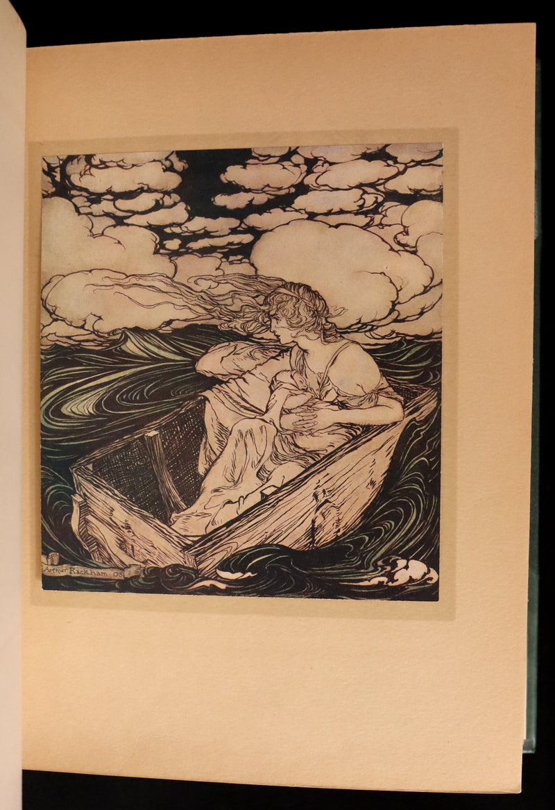 1913 Rare First Edition - Arthur RACKHAM's Book of Pictures - Magic, Elves, Goblins, Dragons, Frog Prince, Santa Claus, Sea Serpent, etc.